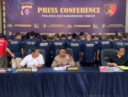 Polres Kotim Amankan 130 Pelaku Pencurian Sawit