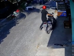 Motor dan Mobil “Adu Banteng” Pemotor Diduga Tewas di TKP