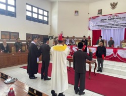 Unsur Pimpinan DPRD Gunung Mas Dilantik