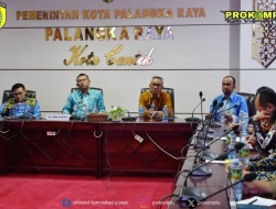 Pj Wali Kota Palangka Raya Ikuti Rakor Penanganan Kejadian Tanah Longsor dan Banjir