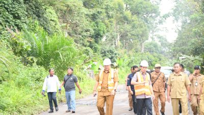 Mendapat Laporan Jalan Rusak dari Medsos, Bupati Pulpis Langsung Cek Lapangan