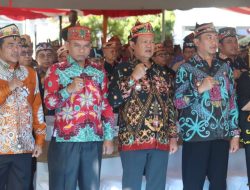 Bupati Seruyan Hadiri Apel Besar dan Pemberian Gelar Adat di Kalteng