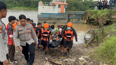 Jasad Pemuda Tenggelam di Sungai Kahayan Ditemukan Mengapung Tersangkut Kayu
