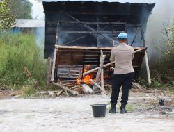 Tiga Pelaku Narkotika Diamankan, Dua Bangunan Tempat Transaksi Dibakar