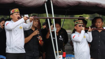 Polda Kalteng Angkat Kearifan Lokal, Gelar Lomba Sipet dan Menembak Sambut HUT ke-79 Bhayangkara