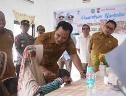 Bupati Pulang Pisau Tinjau Pemeriksaan Kesehatan Gratis di Tiga Kecamatan