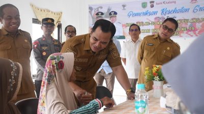 Bupati Pulang Pisau Tinjau Pemeriksaan Kesehatan Gratis di Tiga Kecamatan