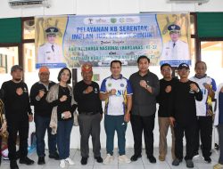 Bupati Sambut Rombongan Kirab HKN Kalteng di Puskesmas Pulang Pisau