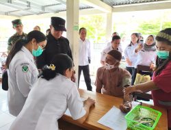 Bupati Pulpis Tinjau Pemeriksaan Kesehatan Gratis di Sebangau Kuala