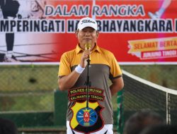 Bupati Seruyan Resmikan Turnamen Tenis Bhayangkara! Ajang Seru Penuh Semangat & Persaudaraan