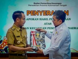 Pemko Palangka Raya Raih WTP ke-9 Berturut-turut, Fairid Naparin: Ini Hasil Kerja Keras Seluruh Jajaran