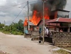 Kebakaran Kembali Terjadi di Kotim Selatan, Satu Rumah Ludes Terbakar