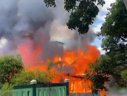 Diduga Korsleting, Rumah Warga di Jalan HM Arsyad Km 20 Kotim Terbakar, Kerugian Capai Rp150 Juta