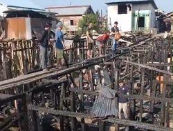 Kebakaran Hebat di Gang Mandau Palangka Raya, 16 Rumah dan 3 Barak Ludes Terbakar saat Warga Tertidur