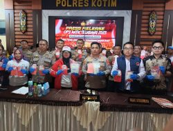 Polres Kotim Tangkap 34 Tersangka dan Sita 2,7 Kg Sabu dalam Operasi Antik Telabang 2025