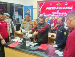 Polres Katingan Musnahkan Barang Bukti 22,58 Gram Sabu