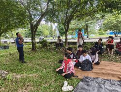 Disdamkarmat Palangka Raya Edukasi Mahasiswa MAPALA soal Kesiapsiagaan Kebakaran