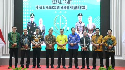 Bupati Ahmad Rifa’i Hadiri Kenal Pamit Kajari Pulang Pisau, Apresiasi dan Harapan untuk Sinergi Hukum dan Pembangunan