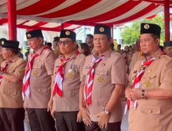 Bupati Katingan Hadiri Upacara Hari Pramuka Ke-64 Tingkat Provinsi Kalteng