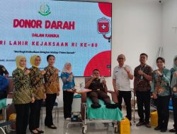 Bantu Kebutuhan Stok Darah, Kejaksaan Negeri Katingan Gelar Donor Darah