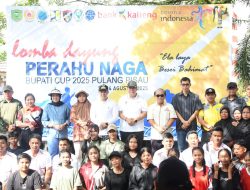 Bupati dan Wakil Bupati Pulpis Hadiri Pembukaan Lomba Dayung Perahu Naga Bupati Cup 2025