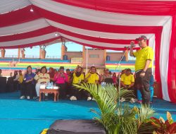 Sambut HUT RI ke-80, Bupati dan Wabup Pulpis Senam Bersama Ribuan Warga