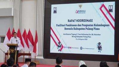 Wabup Pulang Pisau Buka Rakor Penguatan Kelembagaan Bawaslu