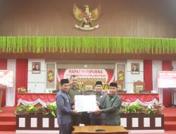 Bupati Pulang Pisau Sampaikan Pidato Pengantar Raperda Perubahan Kedua Susunan Perangkat Daerah