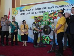 Bupati Pulang Pisau Hadiri Temu Raya Remaja dan Pemuda GKE, Bangun Generasi Gereja yang Berkarakter