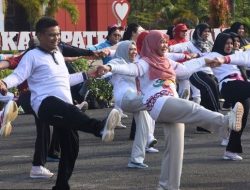 Wabup Katingan Ikut Senam Bersama Peringati Hari Jantung Sedunia