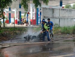 Motor Terbakar Usai Isi BBM di SPBU RTA Milono