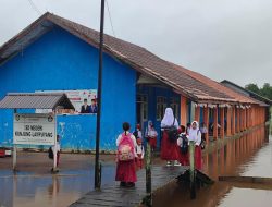 8 Sekolah di Kotim Terendam Banjir, 3 Hentikan Belajar Tatap Muka