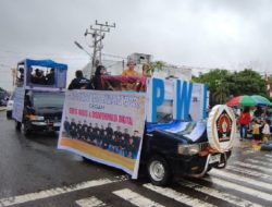 PWI Barsel Ikut Pawai Budaya HUT ke-66, Ajak Warga Bijak Bermedia Sosial