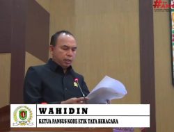 Pansus Kode Etik dan Tata Beracara DPRD Sampaikan Laporan Hasil Kerja