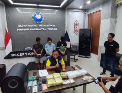 BNNP Kalteng Gagalkan Peredaran 8,3 Kilogram Sabu, Tiga Pelaku Diringkus
