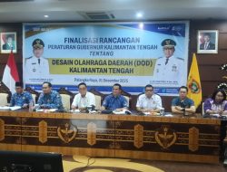 Kalteng Finalisasi Pergub Desain Olahraga Daerah, Target Ditetapkan 2026