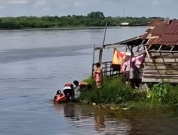 Terseret Arus dan Menggigit Penolong, Wanita Nyaris Tewas di Sungai Mentaya