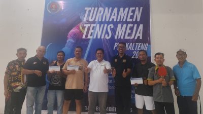 PWI Kalteng Gelar Turnamen Tenis Meja Ganda 2025, Pererat Solidaritas Wartawan