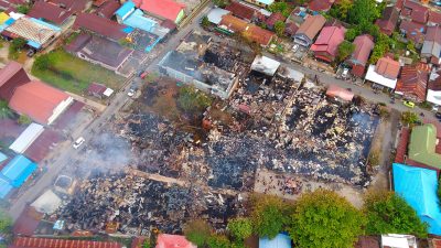 Pasar Kasongan Dilalap Api, 11 Rumah, Sekolah dan Toko Hangus Terbakar