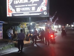 Polsek Pahandut Intensif Patroli Malam, Cegah Balap Liar di Palangka Raya
