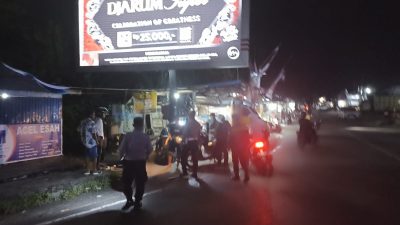 Polsek Pahandut Intensif Patroli Malam, Cegah Balap Liar di Palangka Raya