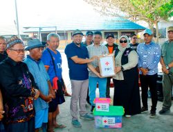 Pemkab dan PMI Kotim Salurkan Bantuan untuk Korban Kebakaran Pasar Lama Kasongan