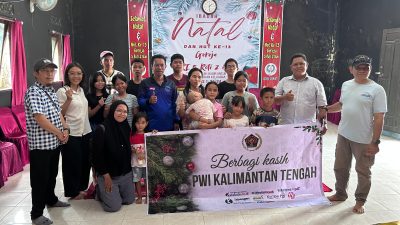 PWI Kalteng Berbagi Kasih, Salurkan Bantuan Sembako dan Uang Tunai