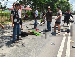 Dua Nyawa Melayang di Jalan Pemuda Kapuas, Motor Beat vs Aerox Bertabrakan