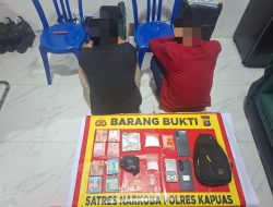 Penggerebekan di Desa Sei Hanyo, Satresnarkoba Polres Kapuas Sita 98 Gram Sabu
