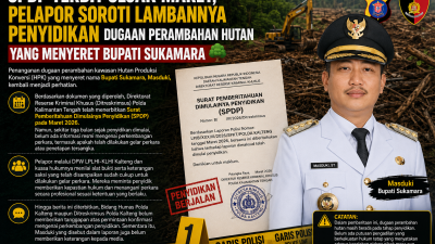 SPDP Terbit Sejak Maret, Pelapor Soroti Lambannya Penyidikan Dugaan Perambahan Hutan yang Menyeret Bupati Sukamara