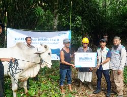 Tebar Berkah Daging YBM PLN UID Kalselteng Hadir di Pedalaman Meratus