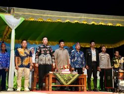 Bupati Lamandau Hadiri HUT ke-21 Kecamatan Mentobi Raya