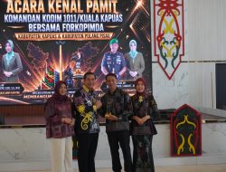 Wabup Pulpis Hadiri Kenal Pamit Dandim 1011/KLK