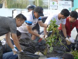 Peringati Hari Lingkungan Hidup Sedunia, PLN UID Kalselteng Lakukan Aksi Bersih Sampah dan Penanaman Pohon di Barabai
